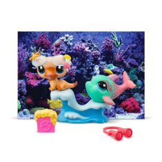 Hasbro Littlest Pet Shop balení 2 figurek Petfluenceři MIX - Shellfie Fun!