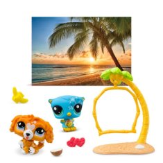 Hasbro Littlest Pet Shop balení 2 figurek Petfluenceři MIX - Sunset cuties