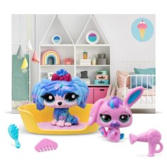 Hasbro Littlest Pet Shop balení 2 figurek Petfluenceři MIX - Super Salon