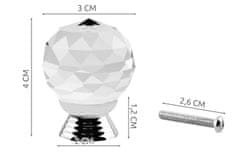 ISO Křišťálový nábytkový knoflík