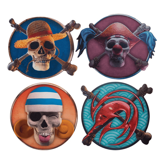 Cinereplicas One Piece Coaster 4-Pack Characters 1