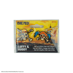 Cinereplicas One Piece Pins 2-Pack Luffy & Buggy