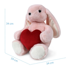 WP Merchandise Plyšák - Bunny Jessie with a heart 34cm