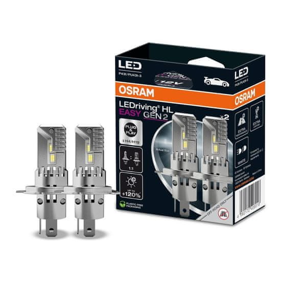 Osram OSRAM LEDriving HL EASY H4/H19 12V 22W/24W P43t/PU43t-3 6500K White Gen2 2ks 64193DWESY2-2HB