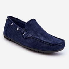 Pánské semišové mokasíny Slip-on velikost 45