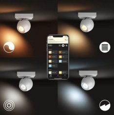 Philips Philips Hue Buckram Bodové Svítidlo 1x5W - bílá