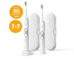 Philips Philips Sonicare 6100 Sonický kartáček se 3 režimy a cestovní pouzdro 1+1 HX6877/34