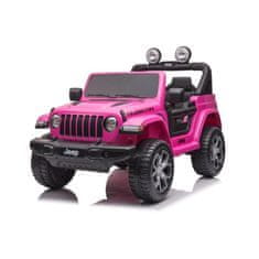 Baby Mix Dětské elektrické autíčko Jeep Wrangler Rubicon růžové