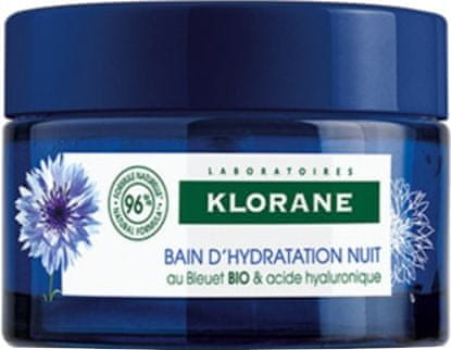 Klorane Noční hydratační pleťový balzám s kyselinou hyaluronovou Bio Chrpa 50 ml