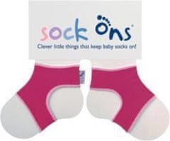 XKKO KIKKO Sock Ons Držák ponožek Classic - Fuchsia (0-6m)