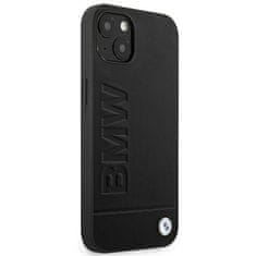 Bmw BMHCP14MSLLBK hard silikonové pouzdro iPhone 14 PLUS 6.7" black Leather Stamp