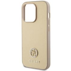 Guess hard silikonový kryt iPhone 15 PRO 6.1" gold Strass Metal Logo