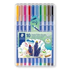 Staedtler Fixy "Triplus color 323", 10 barev, sada, 1 mm 323 SB10