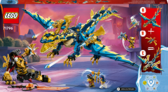 LEGO LEGO NINJAGO 71796 Živelný drak proti robotovi císařovny