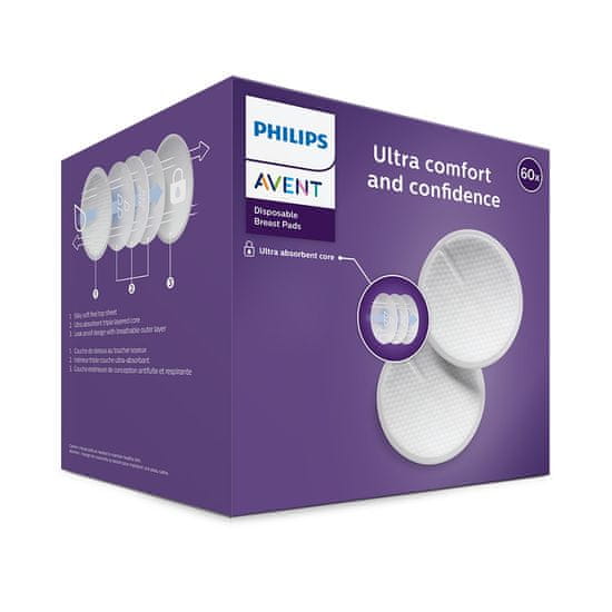 Philips Avent SCF254/61 prsní vložky 60 ks