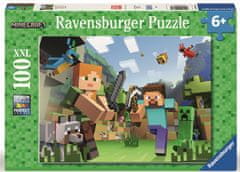 Ravensburger Puzzle 120041764 Minecraft 100 dílků