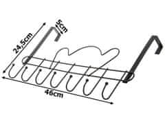 Verk Věšák na dveře háčky na oblečení věšáky na ručníky neinvazivní 7 háčků