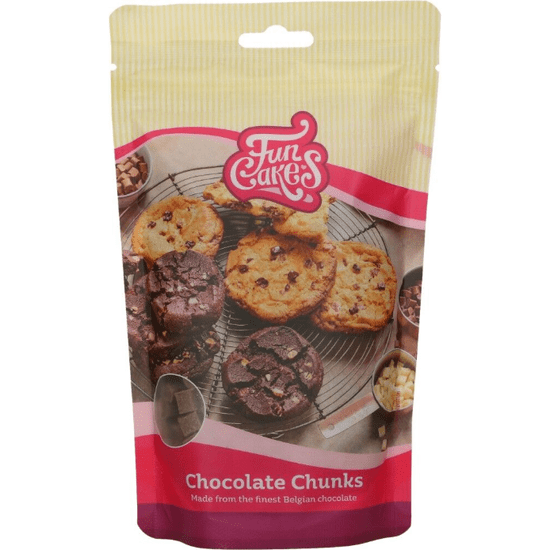 FunCakes Čokoládové kousky Chunks 350g mléčná čokoláda -