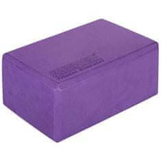 Yoga Block kostka na jógu fialová výška/ šířka 10 cm