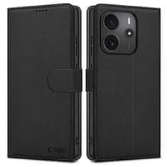 Tech-protect Wallet knížkové pouzdro na Xiaomi Redmi Note 14 4G, černé