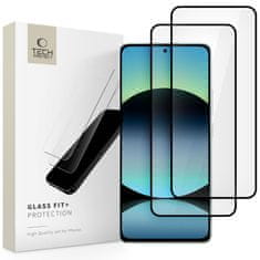 Tech-protect Glass Fit 2x ochranné sklo na Xiaomi Redmi Note 14 4G / 5G, černé