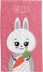 FARO Textil Bavlněná froté osuška BUNNY 011 30x50 cm růžová