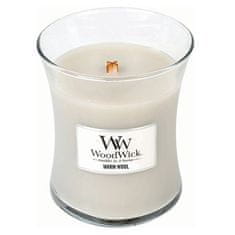 Woodwick Vonná svíčka váza Warm Wool 275 g