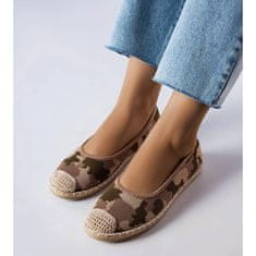 Zelené nazouvací espadrilky velikost 39