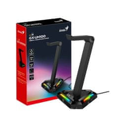 Genius GX-UH100 stojan na headset RGB USB hub (2x USB, 2x USB-C)