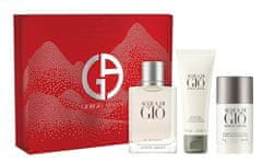 Giorgio Armani Acqua Di Gio Pour Homme - EDT 100 ml + sprchový gel 75 ml + tuhý deodorant 75 g