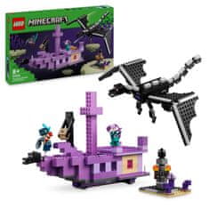 LEGO LEGO Minecraft 21264 Drak z Enderu a loď z Endu