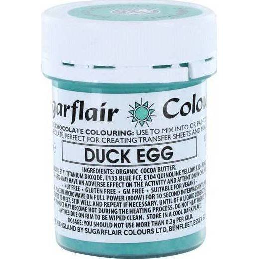 Sugarflair Colours Barva do čokolády na bázi kakaového másla Sugarflair Duck Egg (35 g) C310 dortis