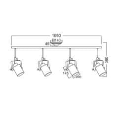 ACA ACA Lighting Vintage stropní svítidlo OD61014BK