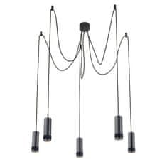 ACA ACA Lighting závěsné svítidlo 5XGU10 černá hliník D35XH200CM MEGATRON2 YL11P518BK