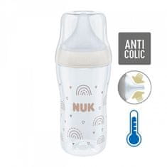 Nuk Skleněná kojenecká láhev Perfect Match Temperature Control 230 ml