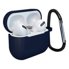 OEM Silikonové pouzdro s karabinou na AirPods 3. Generace Dark blue