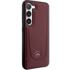 MERCEDES MEHCS23MARMRE hard silikonové pouzdro Samsung Galaxy S23 PLUS 5G red Leather Urban Bengale