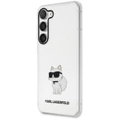 Karl Lagerfeld KLHCS23SHNCHTCT hard silikonové pouzdro Samsung Galaxy S23 5G transparent Ikonik Choupette