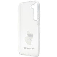 Karl Lagerfeld KLHCS23SHNCHTCT hard silikonové pouzdro Samsung Galaxy S23 5G transparent Ikonik Choupette