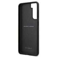 Ferrari FEOSIHCS21MBK hard silikonové pouzdro Samsung Galaxy S21 PLUS 5G black Off Track Leather Nylon Stripe