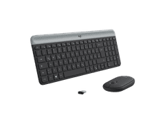 Logitech Logitech MK470, bezdrátový set klávesnice a myši (Qwertz DE) - bílá