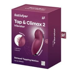 Satisfyer Satisfyer Tap & Climax 2 (Red), tepající vibrátor na klitoris