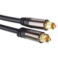 PremiumCord Kabel Toslink M/M, OD:6mm, Gold design 1m