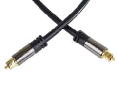 PremiumCord Kabel Toslink M/M, OD:6mm, Gold design 1m