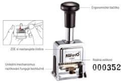 Automatické číslovací razítko KW-trio 20600, 6místné