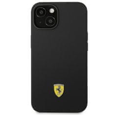 Ferrari FEHCP14SSIBK hard silikonové pouzdro iPhone 14 6.1" black Silicone Metal Logo