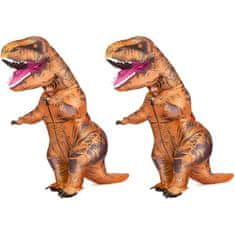 VIVVA® Nafukovací kostým dinosaura pro dospělé (pro výšku 150–185 cm) 1+1 ZDARMA | T2REXCOS