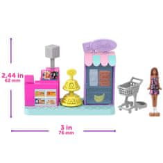 Mattel Barbie mini land herní set - supermarket JCR33