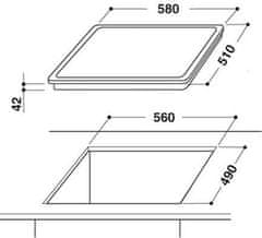 Whirlpool Sklokeramická varná deska AKT 8130 NE