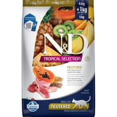 N&D TROPICAL SELECTION Cat LG Lamb Neutered 4+1 kg